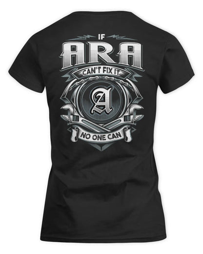 ARA AP81-K4-626 - Personalized Ahmed Quote Apparel “If Ahmed Can't Fix It, No One Can” - Women's Standard T-Shirt - Black