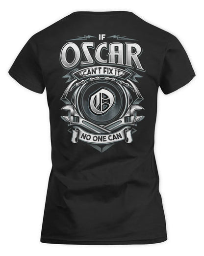 OSCAR AP81-K4-626 - Personalized Ahmed Quote Apparel “If Ahmed Can't Fix It, No One Can” - Women's Standard T-Shirt - Black