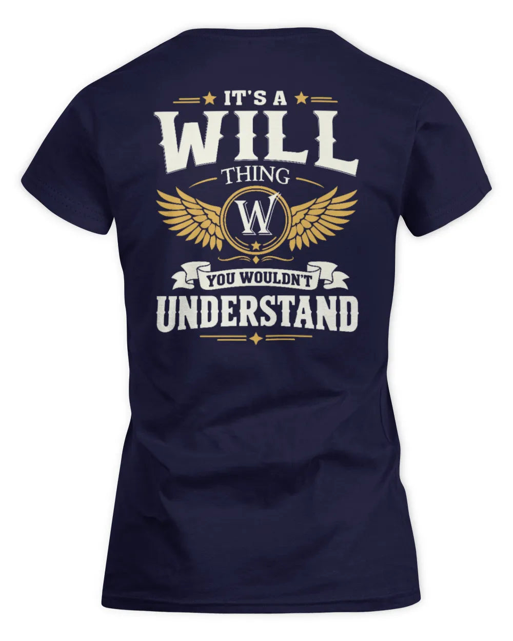 WILL KT06-M008 It’s a [NAME] Thing – You Wouldn’t Understand | Personalized Vintage T-Shirt - Women's Standard T-Shirt - Navy