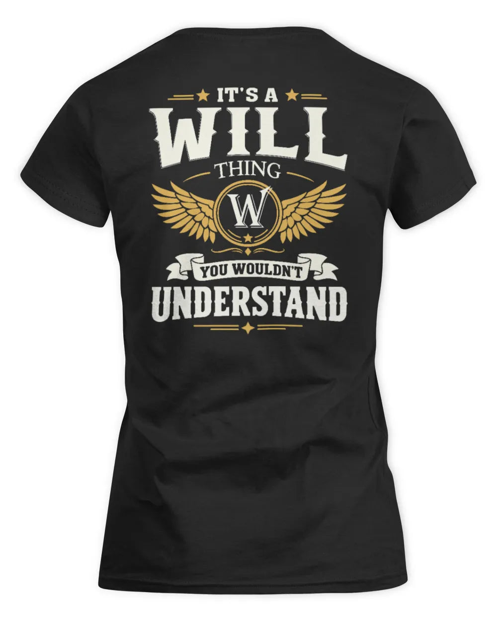 WILL KT06-M008 It’s a [NAME] Thing – You Wouldn’t Understand | Personalized Vintage T-Shirt - Women's Standard T-Shirt - Black