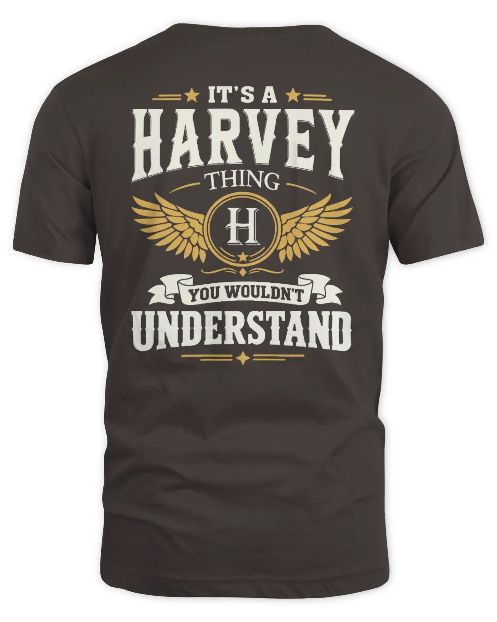 HARVEY KT06-M008 It’s a [NAME] Thing – You Wouldn’t Understand | Personalized Vintage T-Shirt - Unisex Standard T-Shirt - Dark Chocolate