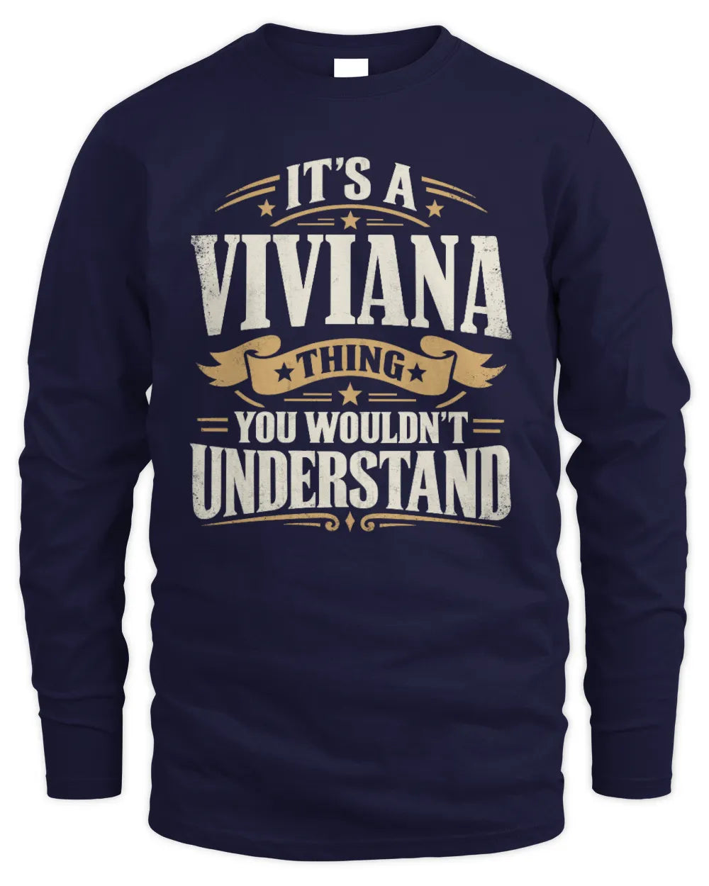 VIVIANA P08 TH51 - Personalized “It’s a/an [NAME] Thing – You Wouldn’t Understand” Shirt - Men's Long Sleeved T-Shirt - Navy