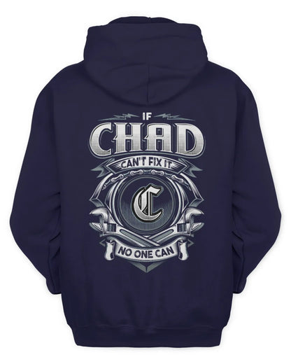 CHAD AP81-K4-626 - Personalized Ahmed Quote Apparel “If Ahmed Can't Fix It, No One Can” - Unisex Hoodie - Navy