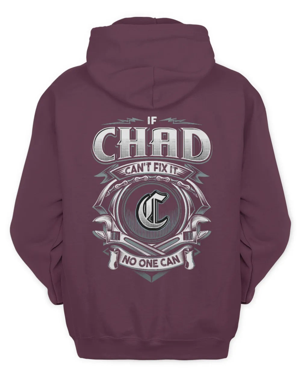CHAD AP81-K4-626 - Personalized Ahmed Quote Apparel “If Ahmed Can't Fix It, No One Can” - Unisex Hoodie - Maroon