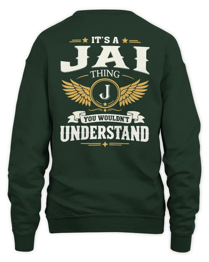 JAI KT06-M008 It’s a [NAME] Thing – You Wouldn’t Understand | Personalized Vintage T-Shirt - Unisex Sweatshirt - Forest Green