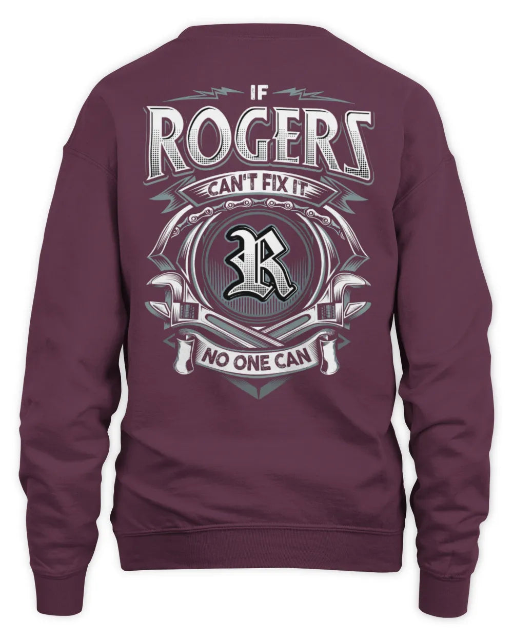 ROGERS AP81-K4-626 - Personalized Ahmed Quote Apparel “If Ahmed Can't Fix It, No One Can” - Unisex Sweatshirt - Maroon