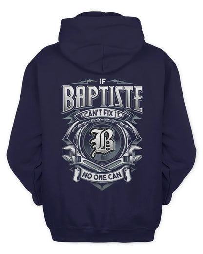 BAPTISTE AP81-K4-626 - Personalized Ahmed Quote Apparel “If Ahmed Can't Fix It, No One Can” - Unisex Hoodie - Navy