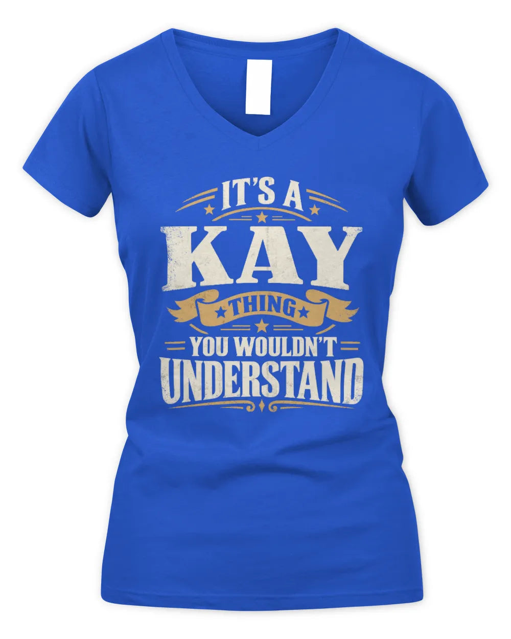 KAY P08 TH51 - Personalized “It’s a/an [NAME] Thing – You Wouldn’t Understand” Shirt - Women's V-Neck T-Shirt - Royal