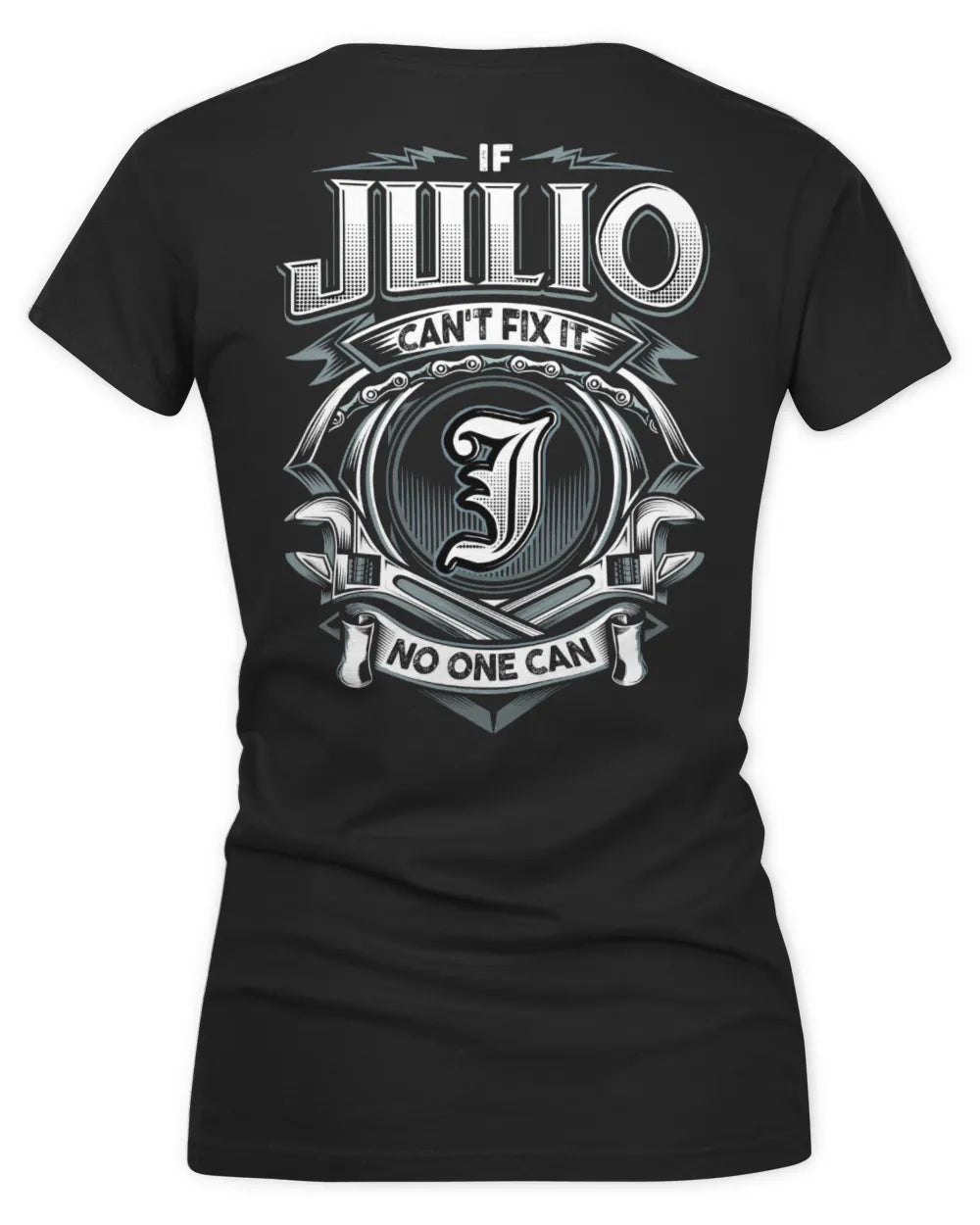 JULIO AP81-K4-626 - Personalized Ahmed Quote Apparel “If Ahmed Can't Fix It, No One Can” - Women's V-Neck T-Shirt - Black