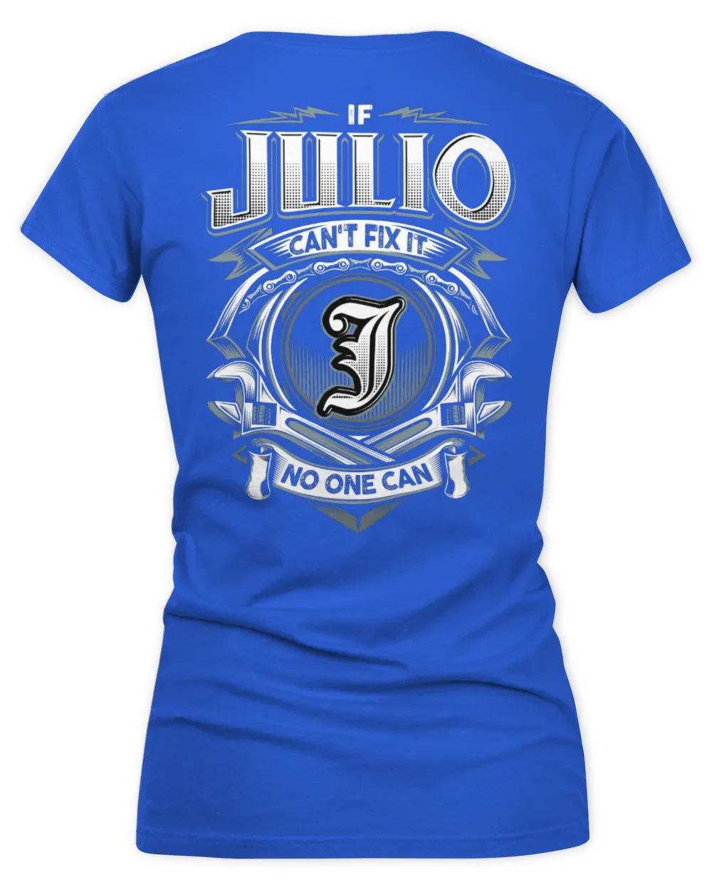 JULIO AP81-K4-626 - Personalized Ahmed Quote Apparel “If Ahmed Can't Fix It, No One Can” - Women's V-Neck T-Shirt - Royal