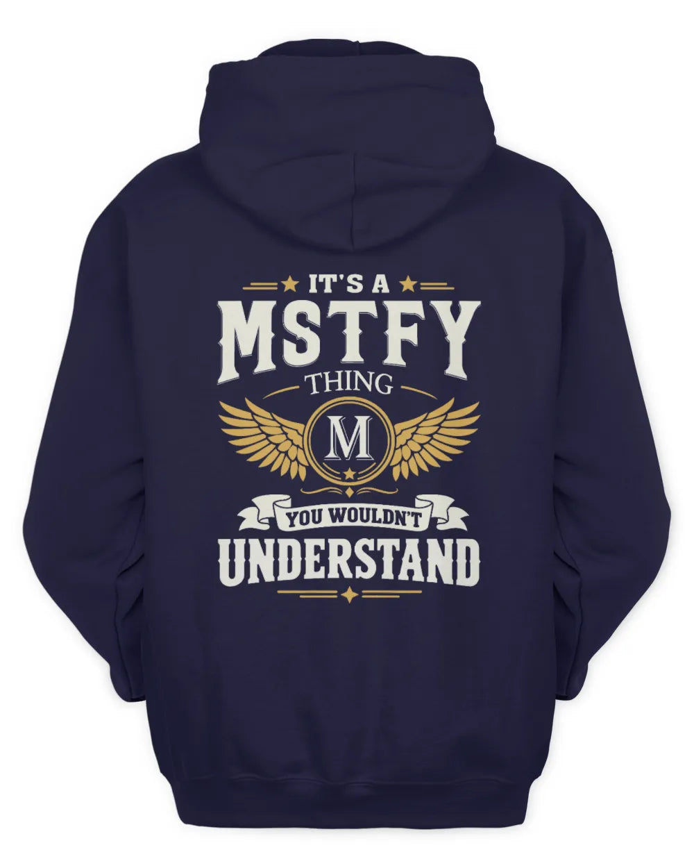 MSTFY KT06-M008 It’s a [NAME] Thing – You Wouldn’t Understand | Personalized Vintage T-Shirt - Unisex Hoodie - Navy