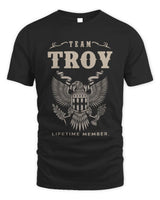 TROY TP06-K82 – Personalized Classic Style Apparel “Team NAME Lifetime Member” - Unisex Standard T-Shirt - Black
