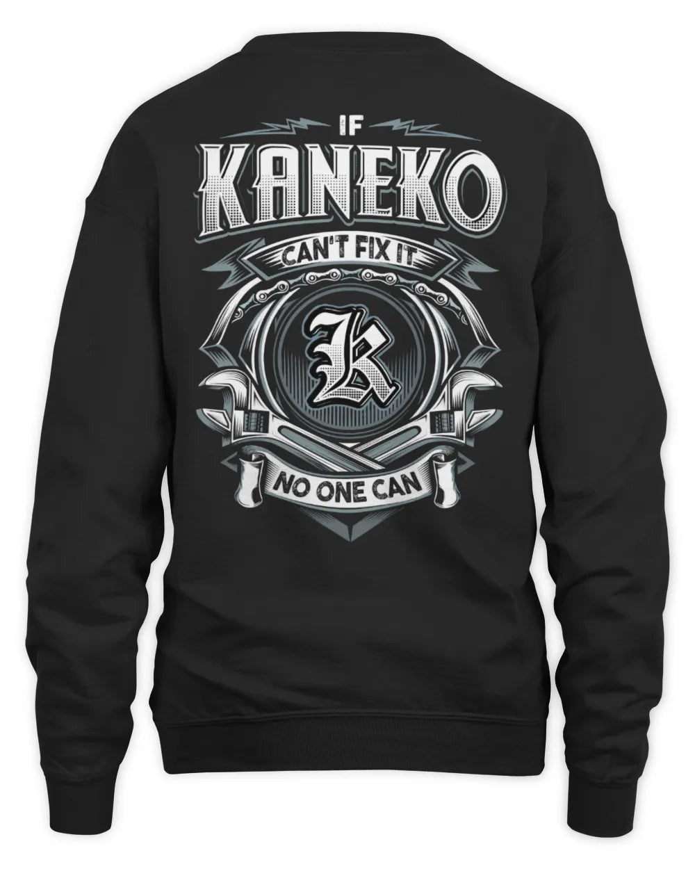 KANEKO AP81-K4-626 - Personalized Ahmed Quote Apparel “If Ahmed Can't Fix It, No One Can” - Unisex Sweatshirt - Black