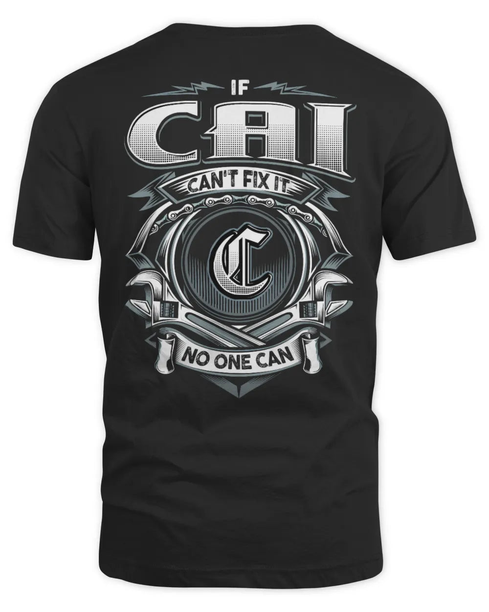 CAI AP81-K4-626 - Personalized Ahmed Quote Apparel “If Ahmed Can't Fix It, No One Can” - Unisex Standard T-Shirt - Black