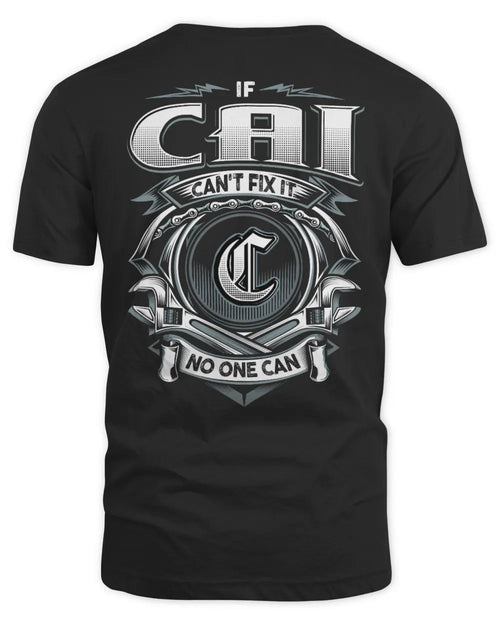 CAI AP81-K4-626 - Personalized Ahmed Quote Apparel “If Ahmed Can't Fix It, No One Can” - Unisex Standard T-Shirt - Black