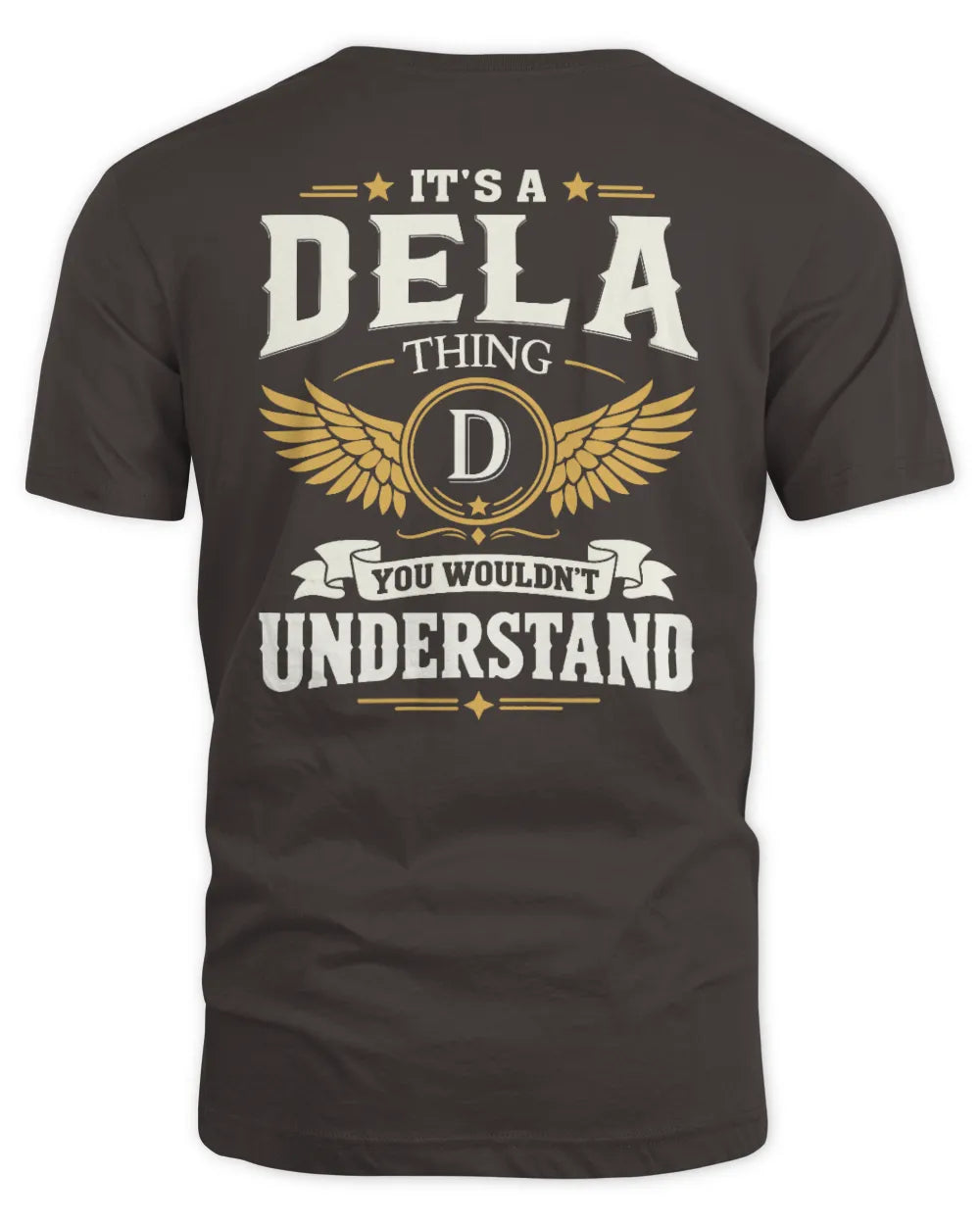 DELA KT06-M008 It’s a [NAME] Thing – You Wouldn’t Understand | Personalized Vintage T-Shirt - Unisex Standard T-Shirt - Dark Chocolate