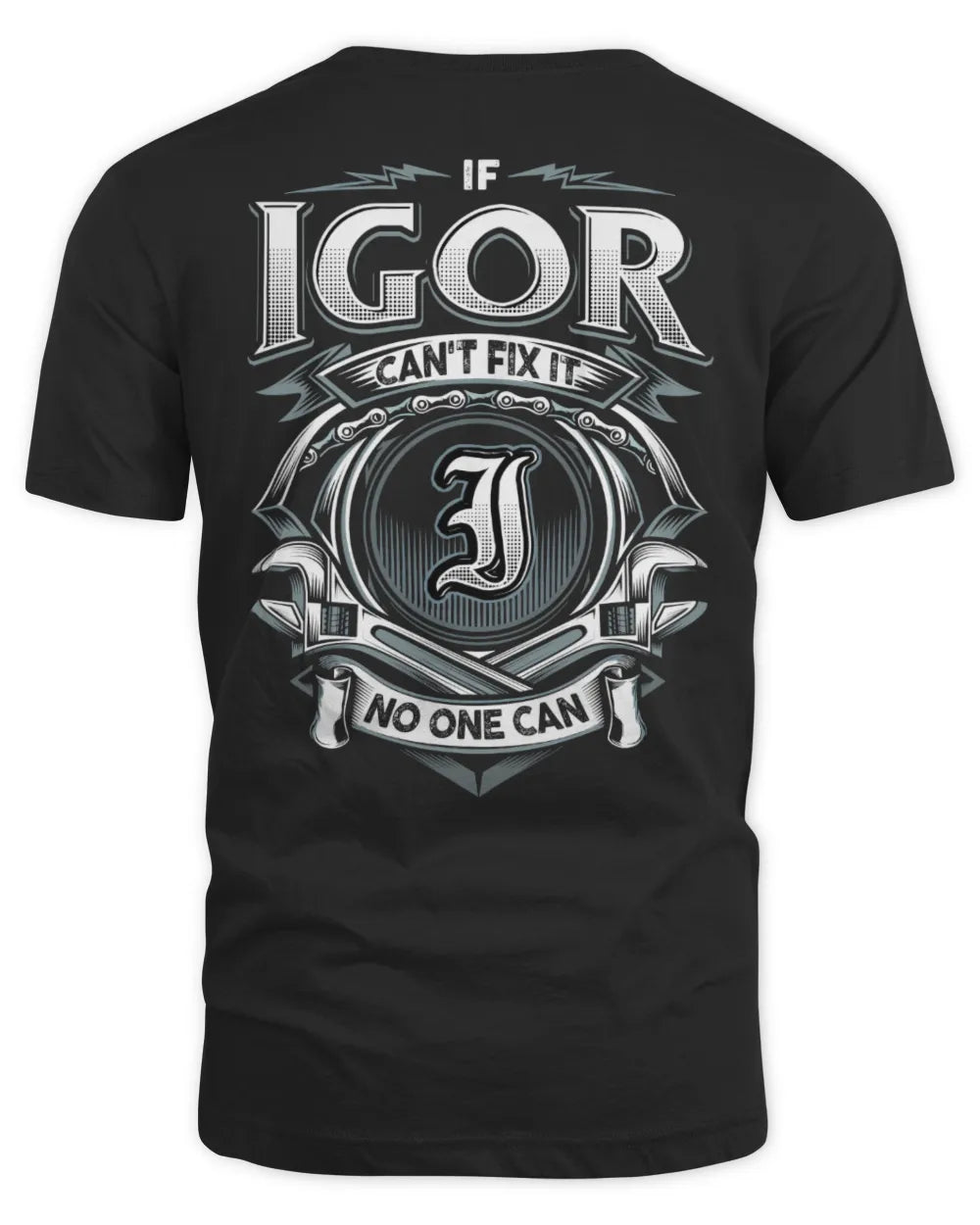 IGOR AP81-K4-626 - Personalized Ahmed Quote Apparel “If Ahmed Can't Fix It, No One Can” - Unisex Standard T-Shirt - Black