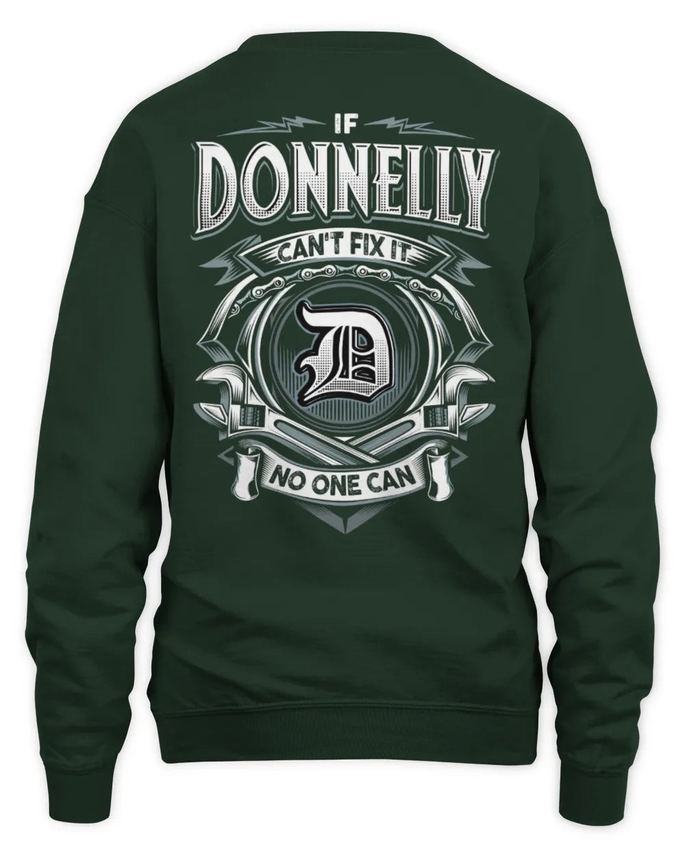 DONNELLY AP81-K4-626 - Personalized Ahmed Quote Apparel “If Ahmed Can't Fix It, No One Can” - Unisex Sweatshirt - Forest Green