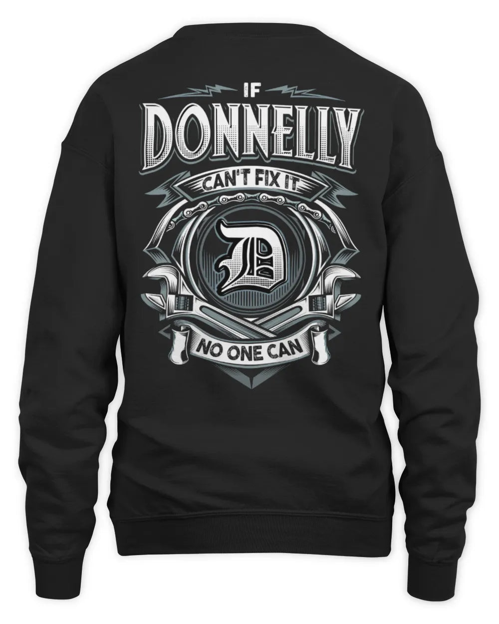 DONNELLY AP81-K4-626 - Personalized Ahmed Quote Apparel “If Ahmed Can't Fix It, No One Can” - Unisex Sweatshirt - Black