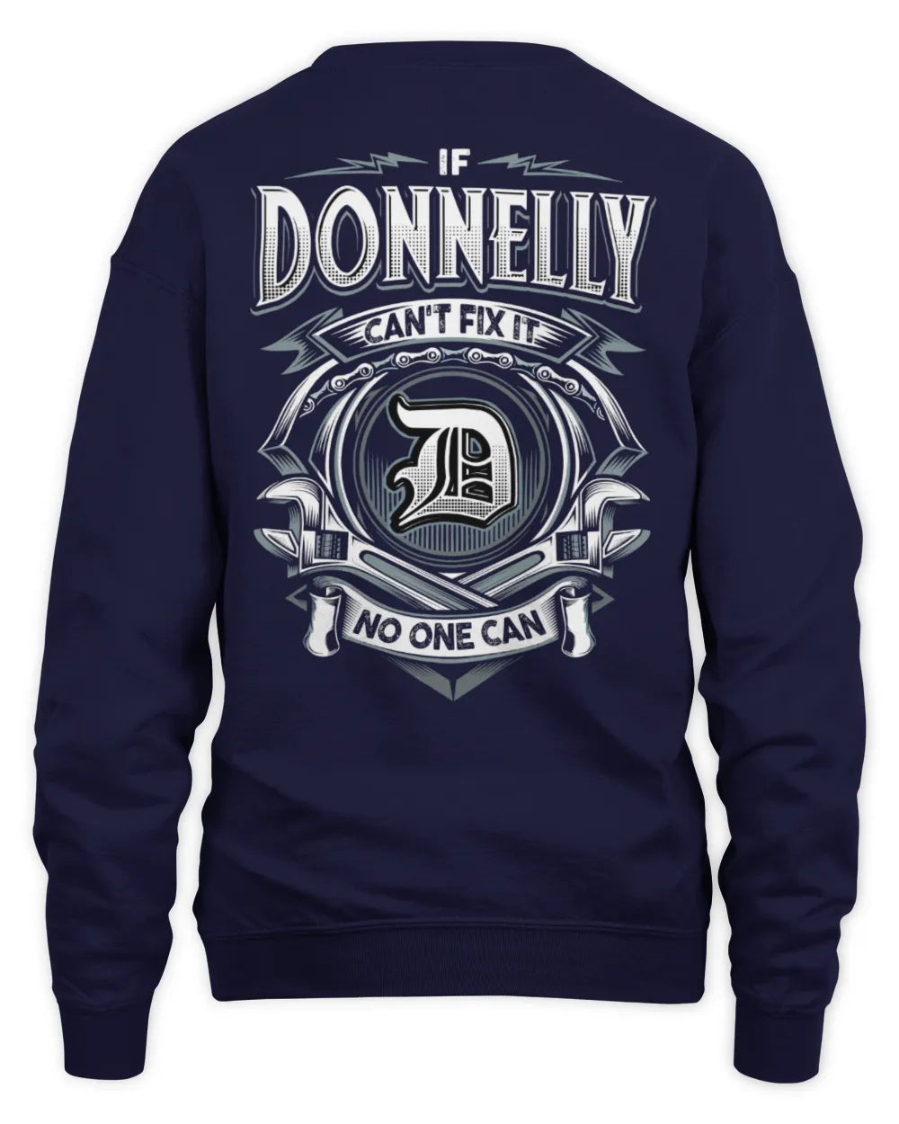 DONNELLY AP81-K4-626 - Personalized Ahmed Quote Apparel “If Ahmed Can't Fix It, No One Can” - Unisex Sweatshirt - Navy