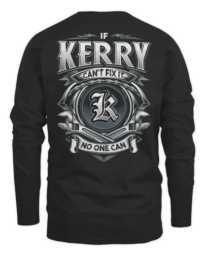 KERRY AP81-K4-626 - Personalized Ahmed Quote Apparel “If Ahmed Can't Fix It, No One Can” - Men's Long Sleeved T-Shirt - Black