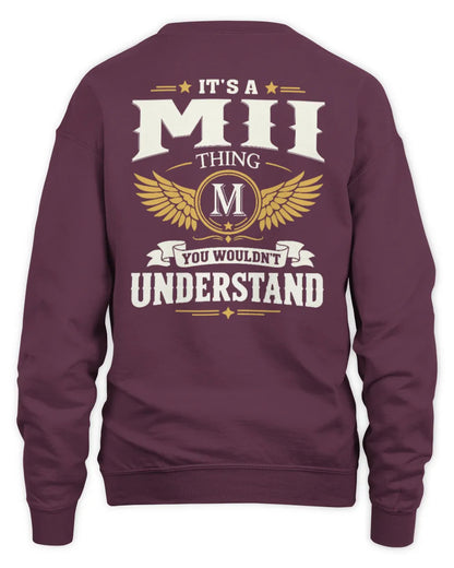 MII KT06-M008 It’s a [NAME] Thing – You Wouldn’t Understand | Personalized Vintage T-Shirt - Unisex Sweatshirt - Maroon
