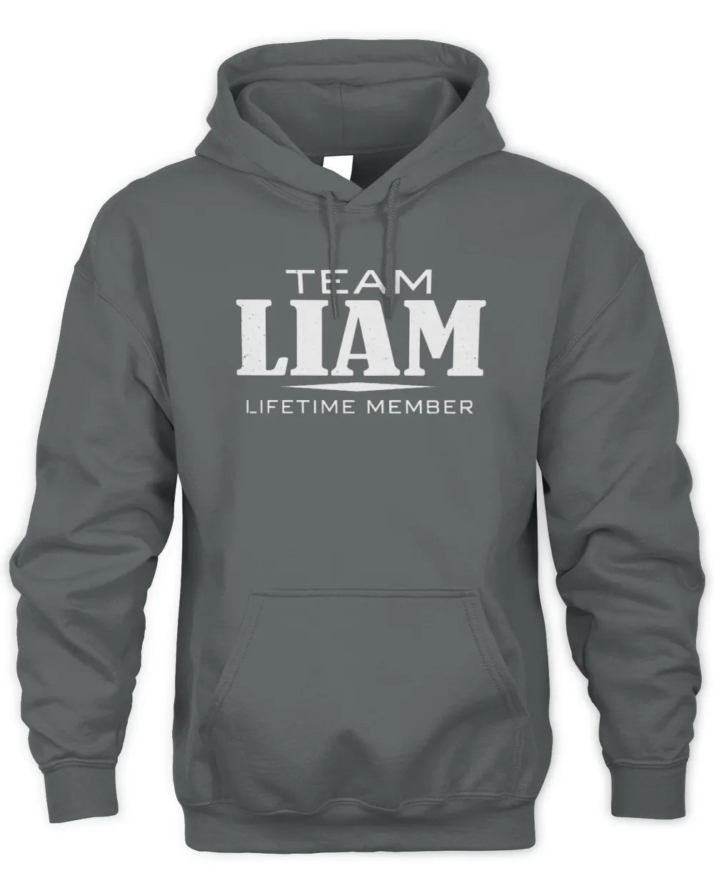 LIAM BL62-K4-128 - Personalized “Team NAME Lifetime Member” - Unisex Hoodie - Charcoal
