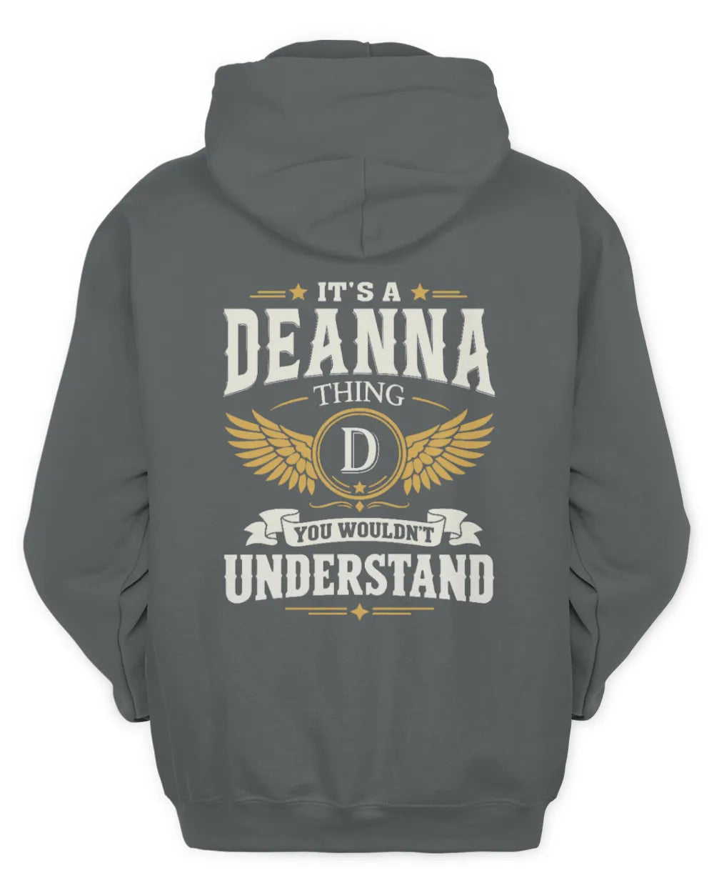 DEANNA KT06-M008 It’s a [NAME] Thing – You Wouldn’t Understand | Personalized Vintage T-Shirt - Unisex Hoodie - Charcoal