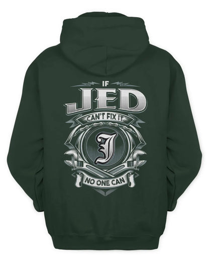 JED AP81-K4-626 - Personalized Ahmed Quote Apparel “If Ahmed Can't Fix It, No One Can” - Unisex Hoodie - Forest Green