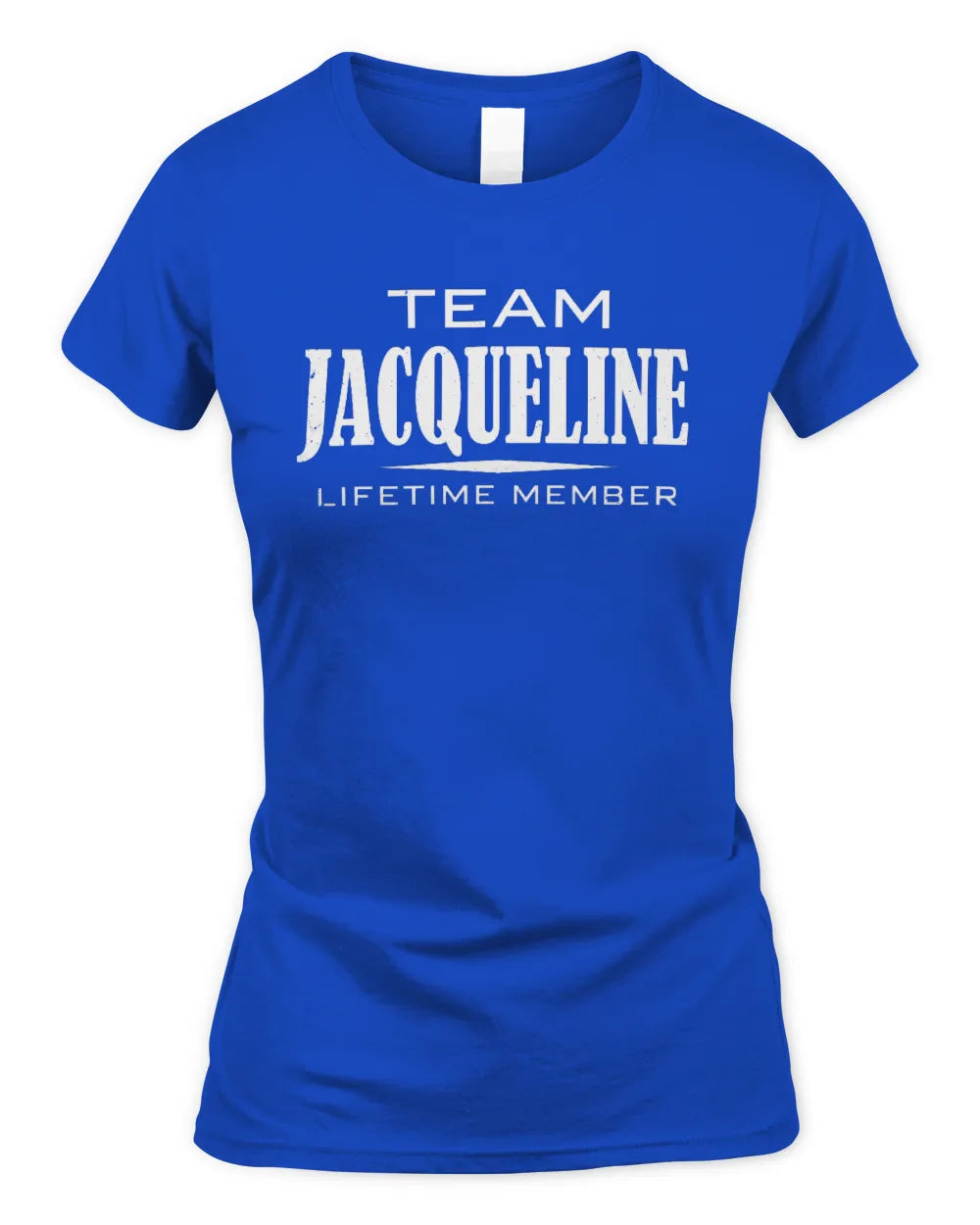 JACQUELINE BL62-K4-128 - Personalized “Team NAME Lifetime Member” - Women's Standard T-Shirt - Royal