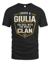 GIULIA NT1-K008 Cross A/An NAME, You Deal With the Whole Clan | Personalized Vintage T-Shirt