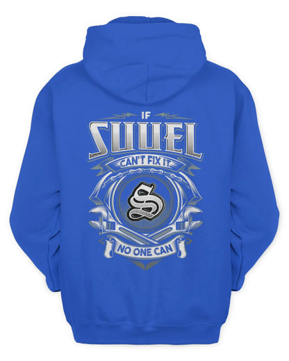 SUUEL AP81-K4-626 - Personalized Ahmed Quote Apparel “If Ahmed Can't Fix It, No One Can” - Unisex Hoodie - Royal