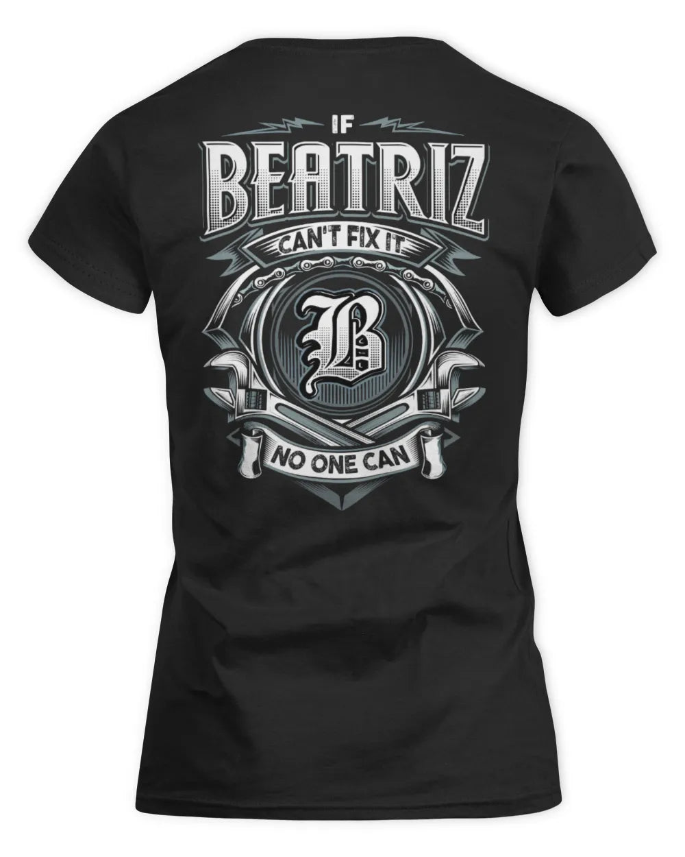 BEATRIZ AP81-K4-626 - Personalized Ahmed Quote Apparel “If Ahmed Can't Fix It, No One Can” - Women's Standard T-Shirt - Black