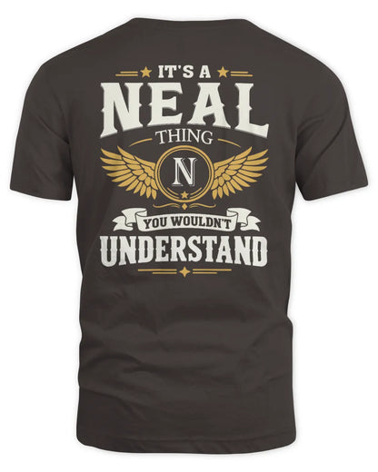 NEAL KT06-M008 It’s a [NAME] Thing – You Wouldn’t Understand | Personalized Vintage T-Shirt - Unisex Standard T-Shirt - Dark Chocolate