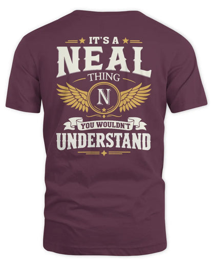 NEAL KT06-M008 It’s a [NAME] Thing – You Wouldn’t Understand | Personalized Vintage T-Shirt - Unisex Standard T-Shirt - Maroon