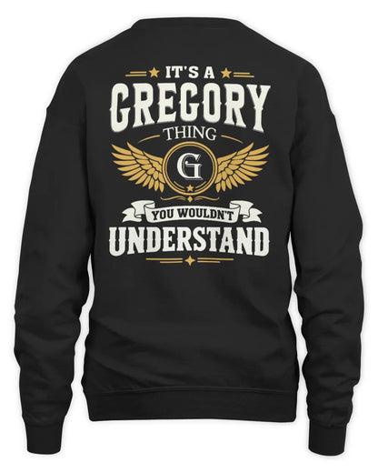 GREGORY KT06-M008 It’s a [NAME] Thing – You Wouldn’t Understand | Personalized Vintage T-Shirt - Unisex Sweatshirt - Black