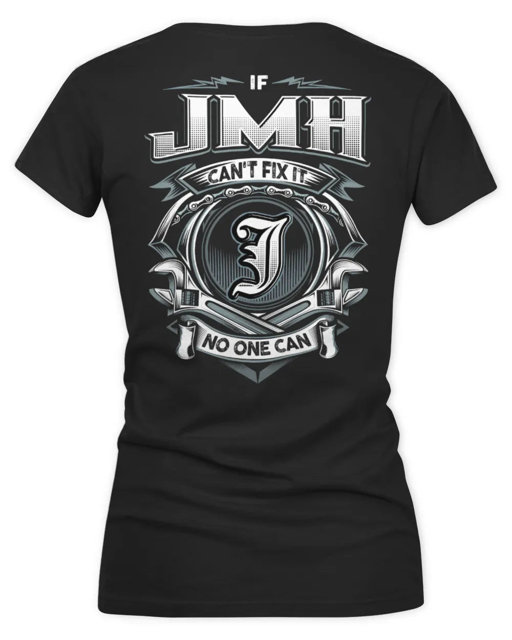 JMH AP81-K4-626 - Personalized Ahmed Quote Apparel “If Ahmed Can't Fix It, No One Can” - Women's V-Neck T-Shirt - Black