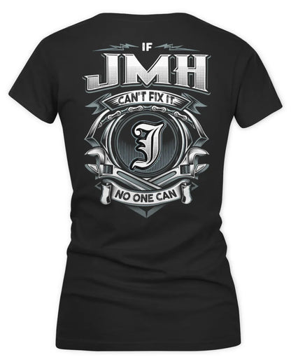 JMH AP81-K4-626 - Personalized Ahmed Quote Apparel “If Ahmed Can't Fix It, No One Can” - Women's V-Neck T-Shirt - Black