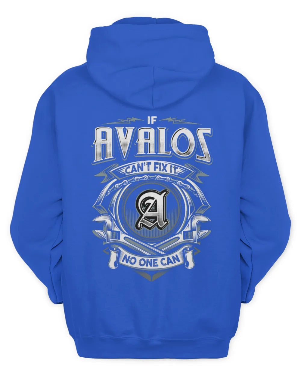 AVALOS AP81-K4-626 - Personalized Ahmed Quote Apparel “If Ahmed Can't Fix It, No One Can” - Unisex Hoodie - Royal