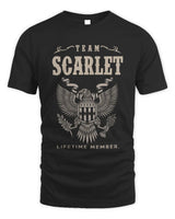 SCARLET TP06-K82 – Personalized Classic Style Apparel “Team NAME Lifetime Member” - Unisex Standard T-Shirt - Black