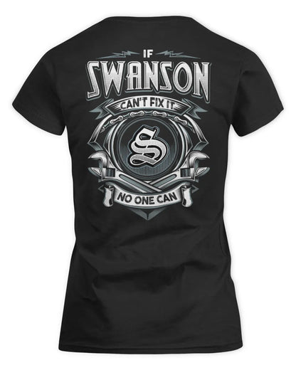 SWANSON AP81-K4-626 - Personalized Ahmed Quote Apparel “If Ahmed Can't Fix It, No One Can” - Women's Standard T-Shirt - Black