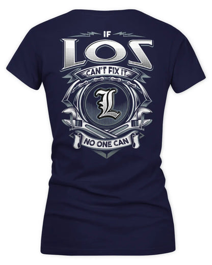 LOS AP81-K4-626 - Personalized Ahmed Quote Apparel “If Ahmed Can't Fix It, No One Can” - Women's V-Neck T-Shirt - Navy