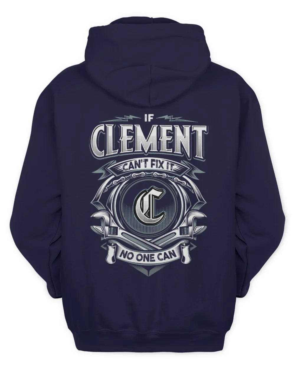 CLEMENT AP81-K4-626 - Personalized Ahmed Quote Apparel “If Ahmed Can't Fix It, No One Can” - Unisex Hoodie - Navy