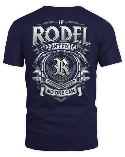 RODEL AP81-K4-626 - Personalized Ahmed Quote Apparel “If Ahmed Can't Fix It, No One Can” - Unisex Standard T-Shirt - Navy