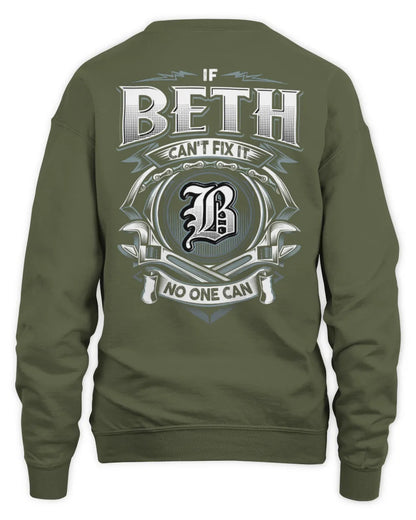 BETH AP81-K4-626 - Personalized Ahmed Quote Apparel “If Ahmed Can't Fix It, No One Can” - Unisex Sweatshirt - Military Green