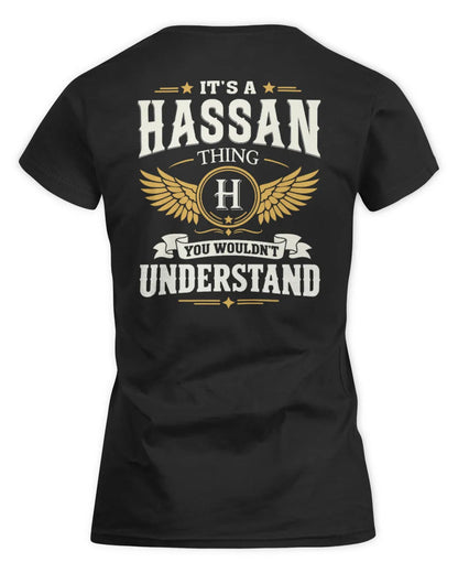 HASSAN KT06-M008 It’s a [NAME] Thing – You Wouldn’t Understand | Personalized Vintage T-Shirt - Women's Standard T-Shirt - Black