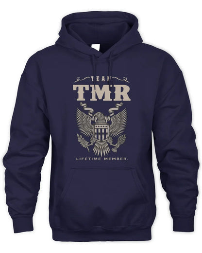 TMR TP06-K82 – Personalized Classic Style Apparel “Team NAME Lifetime Member” - Unisex Hoodie - Navy