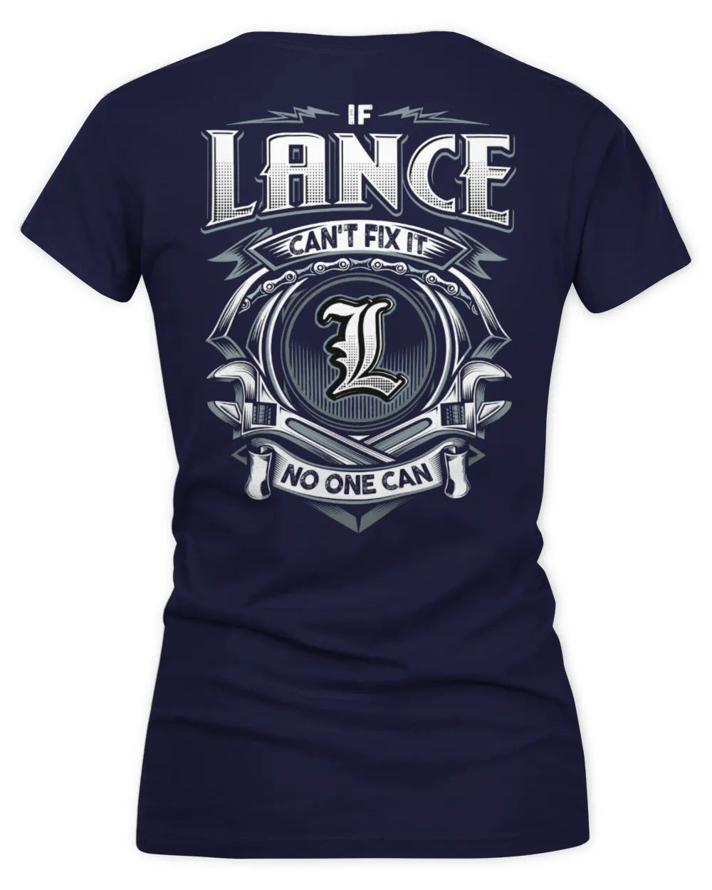 LANCE AP81-K4-626 - Personalized Ahmed Quote Apparel “If Ahmed Can't Fix It, No One Can” - Women's V-Neck T-Shirt - Navy