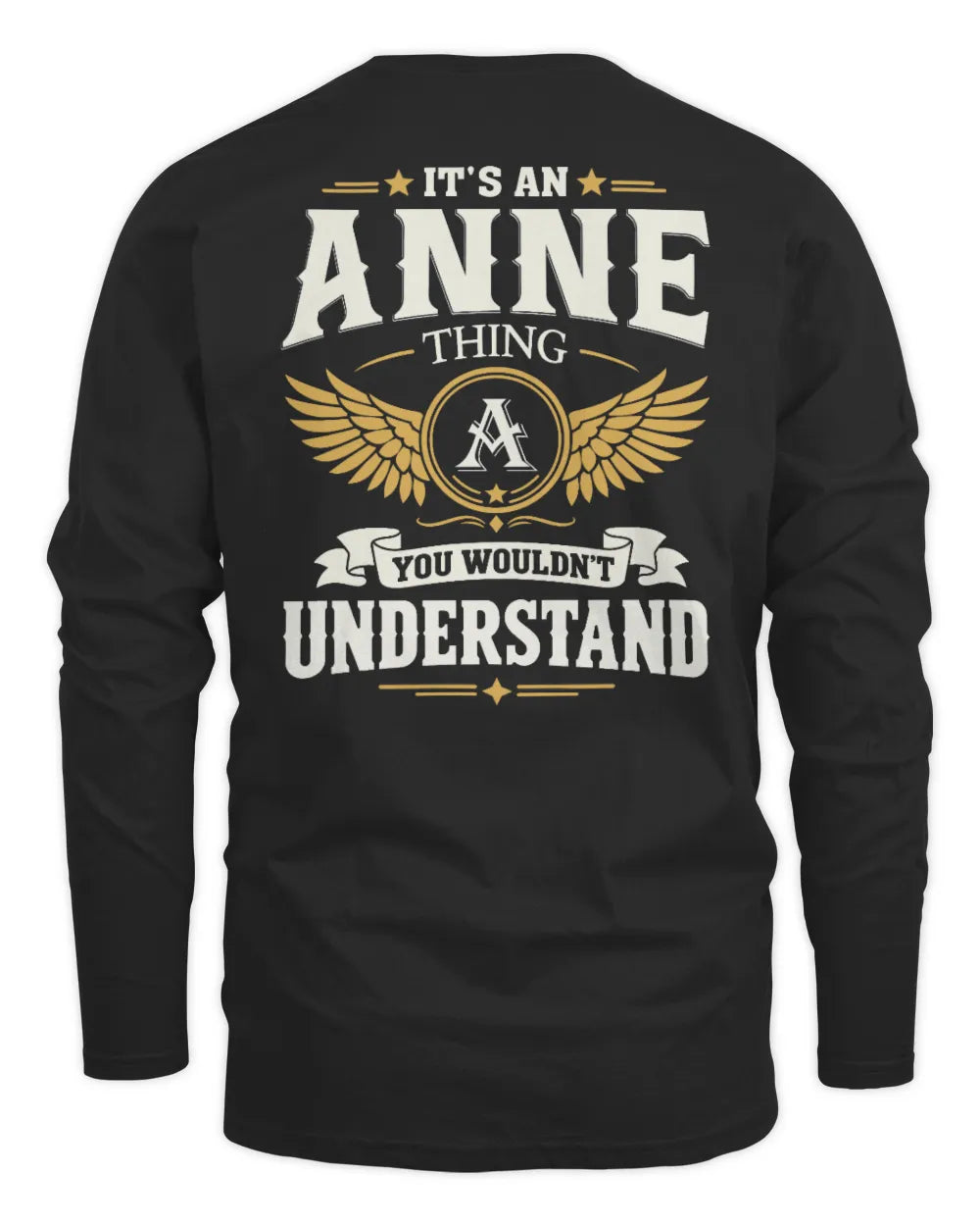 ANNE KT06-M008 It’s a [NAME] Thing – You Wouldn’t Understand | Personalized Vintage T-Shirt - Men's Long Sleeved T-Shirt - Black