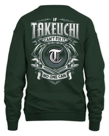 TAKEUCHI AP81-K4-626 - Personalized Ahmed Quote Apparel “If Ahmed Can't Fix It, No One Can” - Unisex Sweatshirt - Forest Green